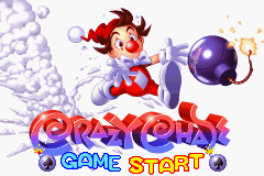 Crazy Chase title screen for GameBoy Advance